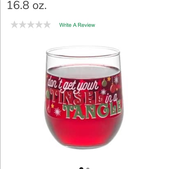 Don’t Get Your Tinsel in a Tangle stemless glass - Picture 4 of 8